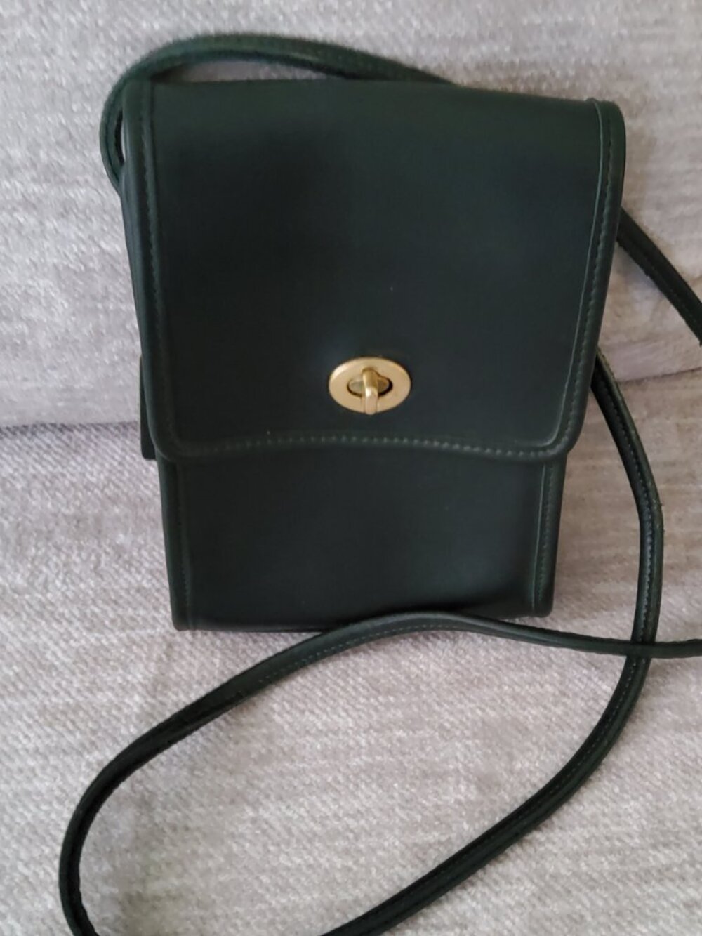 Vintage Coach Forest Green Scooter Crossbody 9893